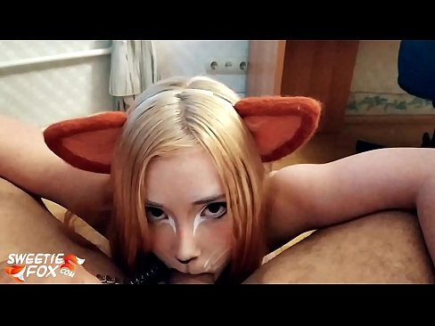 ❤️ 狐狸精吞下鸡巴并在嘴里射精 ❤️❌ Porno﹏﹏